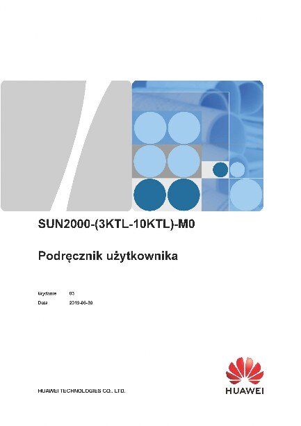 Huawei falownik SUN2000 instrukcja