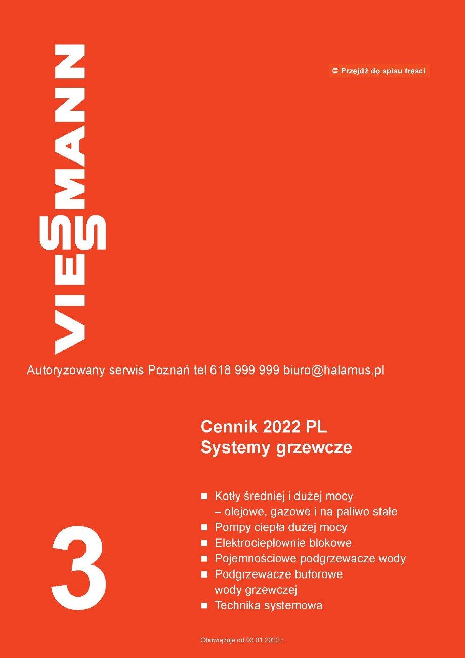 Systemy grzewcze Viessmann 3  2022