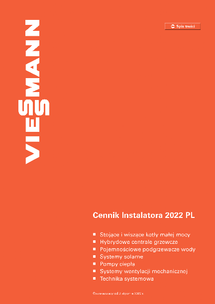 VIESSMANN 2022 Cennik Katalog 2022